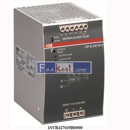 Picture of 1SVR427035R0000  ABB CP-E 24/10.0 Power supply In:115/230VAC Out: 24VDC/10A