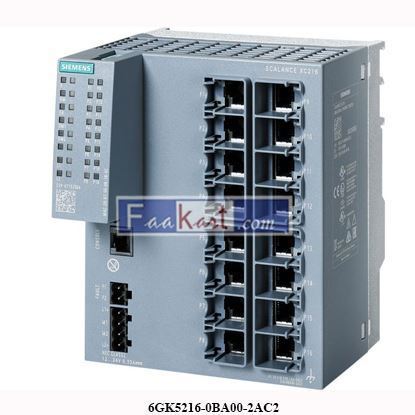 Picture of 6GK5216-0BA00-2AC2  SIEMENS  ETHERNET SWITCH