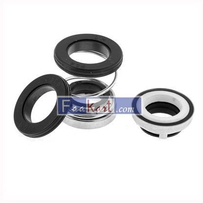 Picture of Unique Bargains 18mm Internal Dia Rubber Bellows Sliver Tone Spring Mechanical Seal