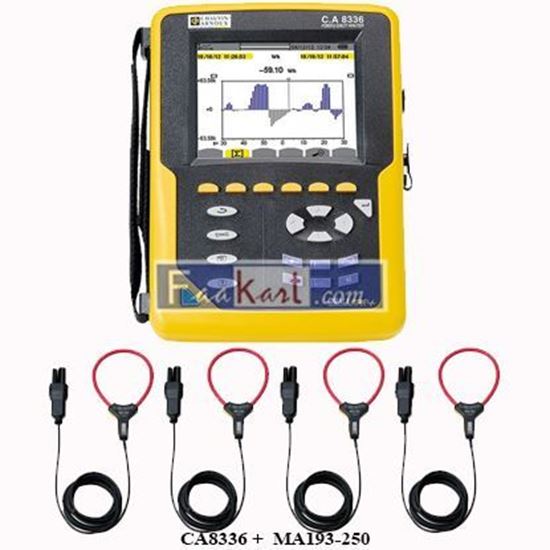 Picture of CA8336 +   MA193-250  Chauvin Arnoux CA8336 Power Analyzer with  MA193 250 Flexible current sensors