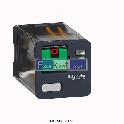Picture of RUMC31P7  Schneider Electric  Universal plug-in relay, 10 A, 3 CO, 230 V AC