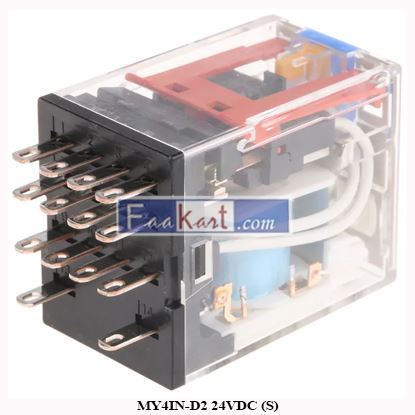 Picture of MY4IN-D2 24VDC (S) OMRON MINIATURE POWER RELAYS  MY4IN-D2 24 VDC (S)