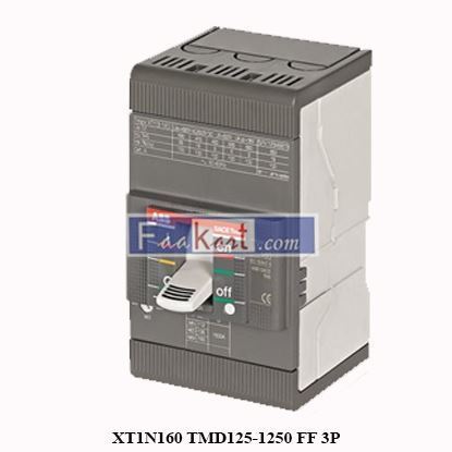 Picture of XT1N 160 TMD 125-1250 3p F F ABB  1SDA067417R1 Circuit Breakers XT1N160 TMD125-1250 FF 3P