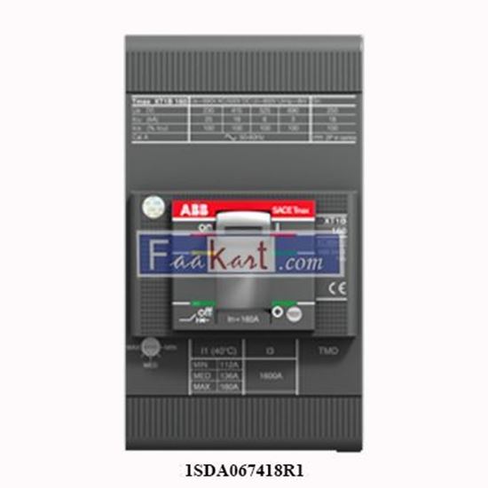 Picture of XT1N 160 TMD 160-1600 3p F F ABB 1SDA067418R1 Circuit Breakers