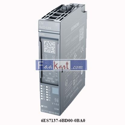 Picture of 6ES7137-6BD00-0BA0 Siemens Communication module IO-Link Master V1.1 6ES71376BD000BA0