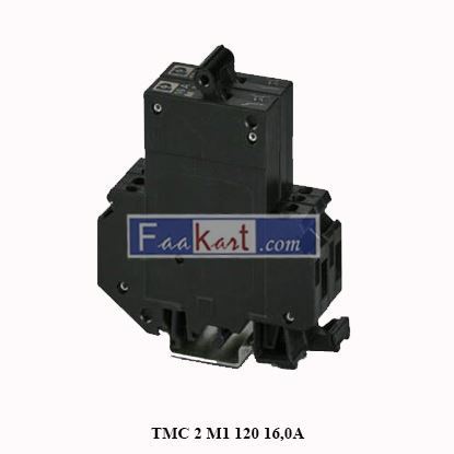 Picture of TMC 2 M1 120 16,0A PHOENIX CONTACT Thermal Magnetic Circuit Breaker, TMC, 16 A, 2 Pole, 65 V, 250 V, DIN Rail 0915085