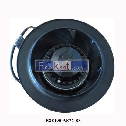 Picture of R2E190-AE77-B8 EBM PAPST FAN CENTRIFUGAL BACKWARD CURVED 190MM OD .26AMP