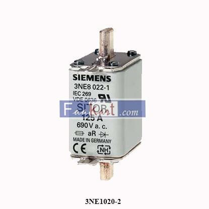 Picture of 3NE1020-2 Siemens SITOR fuse link, with blade contacts, NH00, In: 80 A, gR, Un AC: 690 V, Un DC: 250 V, front indicator 3NE10202