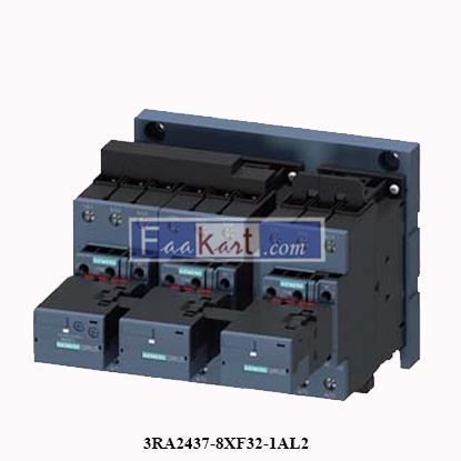 Picture of 3RA2437-8XF32-1AL2 SIEMENS Contactor assembly for star-delta (wye-delta) start AC-3, 55 kW/400 V, 230 V AC 50/60 Hz