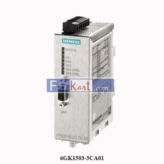 Picture of 6GK1503-3CA01 SIEMENS  PROFIBUS OLM/P12 V4.1 Optical link module