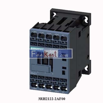 Picture of 3RH2122-2AF00 SIEMENS  Contactor relay, 2 NO + 2 NC, 110 V AC, 50 / 60 Hz