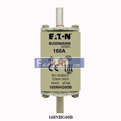 Picture of 160NHG00B Eaton Specialty Fuses 160A 500V GL/GG SIZE 00 DUAL IN