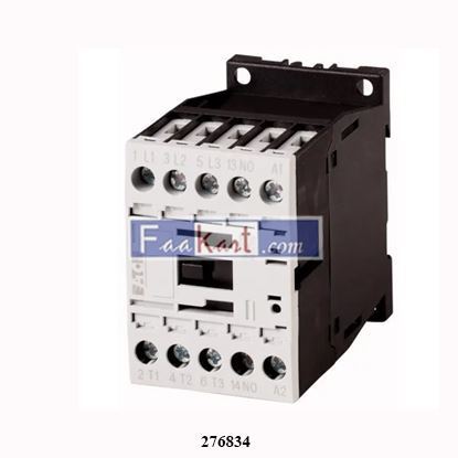 Picture of DILM12-10(24V50/60HZ) 276834 XTCE012B10T EATON ELECTRIC Contactor, 3p+1N/O, 5.5kW/400V/AC3