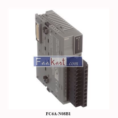 Picture of FC6A-N08B1 IDEC PLC Controllers 8pt 24VDC Exp Module Screw