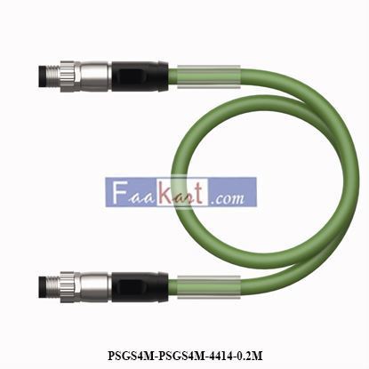 Picture of PSGS4M-PSGS4M-4414-0.2M TURCK - Industrial Ethernet Cable, PUR Cable Jacket