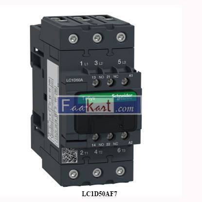 Picture of LC1D50AF7 Schneider - TeSys D contactor