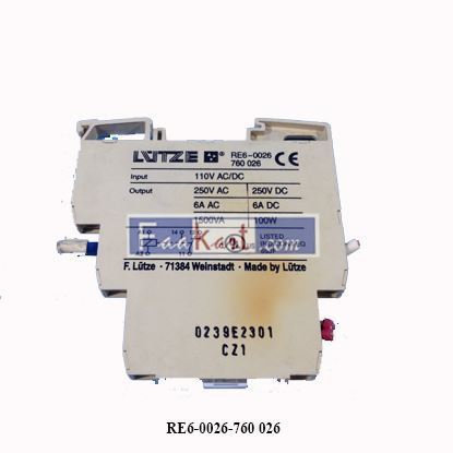 Picture of RE6-0026 760 026  | AC/DC RELAYS