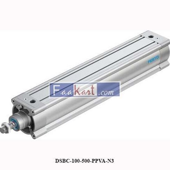 Picture of DSBC-100-500-PPVA-N3 (1384815) - Festo Pneumatic Piston Rod Cylinder