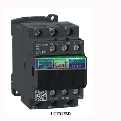 Picture of LC1D12BD Schneider TeSys D contactor