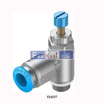 Picture of GRLA-1/8-QS-8-RS-D (534337) - FESTO One-way flow control valve