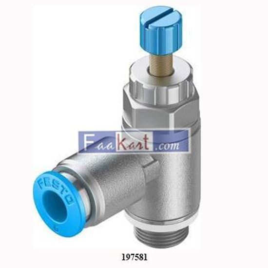 Picture of GRLA-1/8-QS-6-RS-D (197581) - FESTO  One-way flow control valve