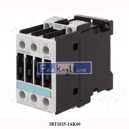 Picture of 3RT1025-1AK60 SIEMENS Power contactor