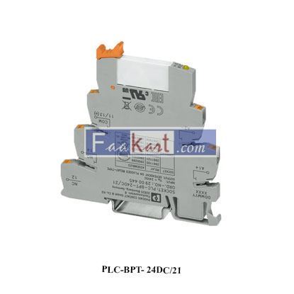 Picture of PLC-BPT- 24DC/21 PHOENIX CONTACT Rail Relay Socket 2900445