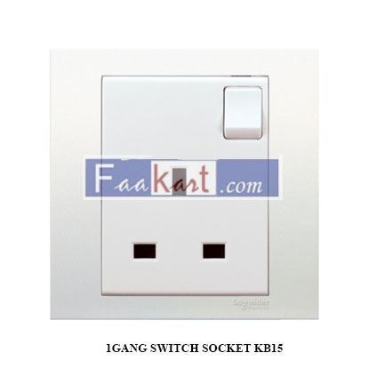 Picture of 1GANG SWITCH SOCKET KB15  SCHNEIDER Switched Socket