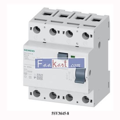 Picture of 5SV3645-8 SIEMENS Residual current operated circuit breaker