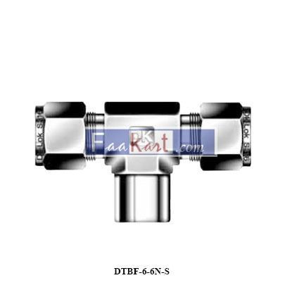 Picture of DTBF-6-6N-S  Female Branch Tee Tube Fittings