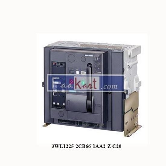 Picture of 3WL1225-2CB66-1AA2-Z C20+C22+F40+M45 +R16  SIEMENS   Draw-out circuit breaker with slide-in module frame