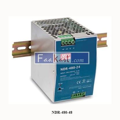 Picture of NDR-480-48  MEAN WELL  DIN Rail Power Supplies 480W 24V 20A Industrial Din Rail