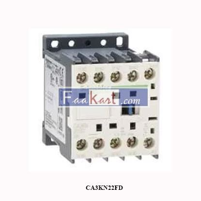 Picture of CA3KN22FD SCHNEIDER  TeSys K control relay - 2 NO + 2 NC - <= 690 V - 110 V DC standard coil