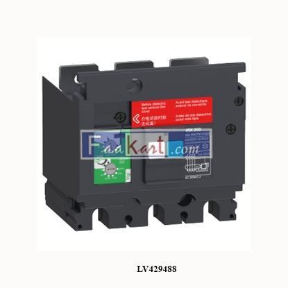 Picture of LV429488  SCHNEIDER  Earth-leakage VigiPacT add-on protection module, ComPacT NSX 100/160, 200VAC to 440VAC, 30mA to 30A, 3 poles
