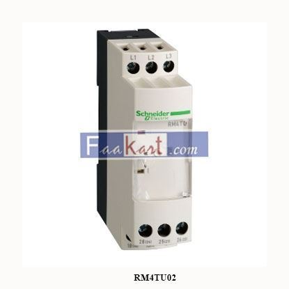 Picture of RM4TU02  SCHNEIDER  Three-phase network control relay RM4-T - range 300..430 V