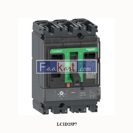 Picture of LC1D25P7 SCHNEIDER  TeSys D contactor - 3P(3 NO) - AC-3 - <= 440 V 25 A - 230 V AC coil