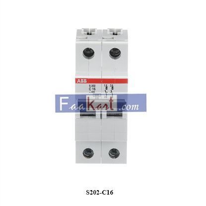 Picture of 2CDS252001R0164 ABB S202-C16 Miniature Circuit Breaker - 2P - C - 16 A