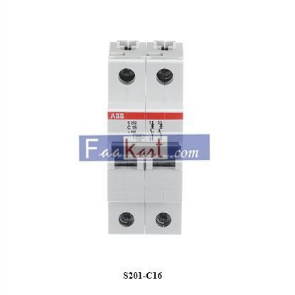 Picture of 2CDS251001R0164  ABB  S201-C16 Miniature Circuit Breaker - 1P - C - 16 A