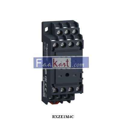Picture of RXZE1M4C SCHNEIDER socket RXZ -mixed contact - 7 A - 250 V - screw clamp - for relay RXM2.., RXM4..