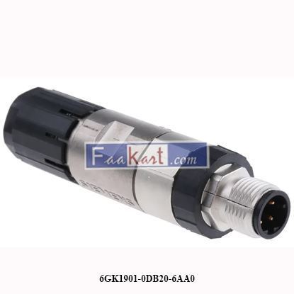 Picture of 6GK1901-0DB20-6AA0 SIEMENS Industrial Ethernet FastConnect M12 plug PRO 2x2 M12 plug-in connector