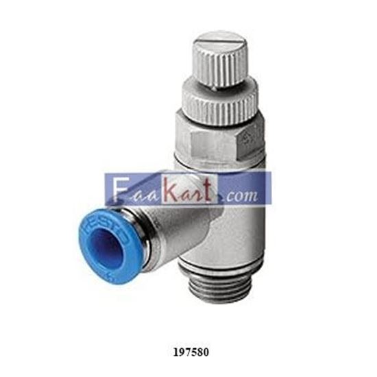 Picture of GRLA-1/8-QS-4-RS-D  FESTO  One-way flow control valve  197580