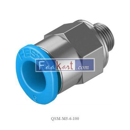 Picture of QSM-M5-6-100  FESTO Push-in fitting 130779