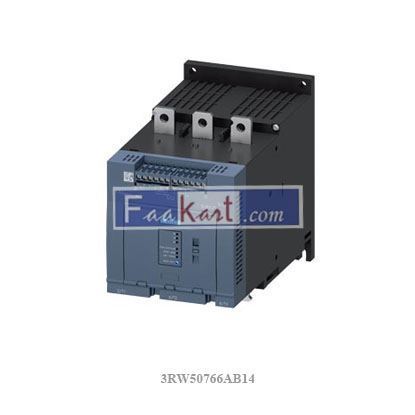 Picture of 3RW5076-6AB14  SIEMENS  SIRIUS soft starter 200-480 V 470 A, 110-250 V AC Screw terminals Analog output