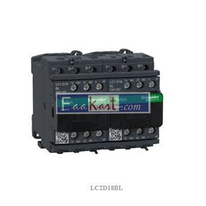 Picture of LC2D18BL SCHNEIDER Contactor, 24 V Coil, 3-Pole, 18 A, 4 kW, 3NO