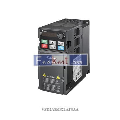 Picture of VFD4A8MS23ANSAA DELTA   Inverter Drive, 0.4 kW, 1 Phase, 230 V, 2.8 A, VFD-MS Series