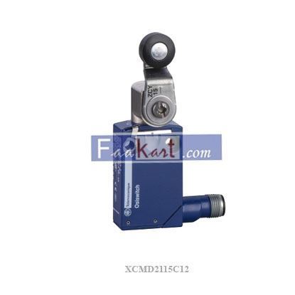Picture of XCMD2115C12 SCHNEIDER  Limit switch, Limit switches XC Standard, XCMD, thermoplastic roller lever, 1NC+1 NO, snap, M12