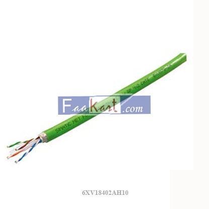 Picture of 6XV1840-2AH10  SIEMENS Cable; Multicond; AWG 22; 4C; Solid; PE ins; Foil/Braid shld; PVC jkt; green; Cat5e