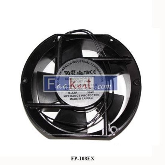 Picture of FP-108EX , FP108EX COMMONWEALTH 35W - 230/240V AC - 0.29A - 50/60Hz -Size 170 x 150 x 50mm - Ball Bearing Axial Fan