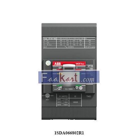 Picture of 1SDA066802R1 ABB  C.BREAKER XT1B 160 TMD 32-450 3p F F