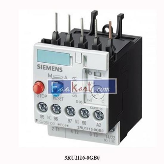Picture of 3RU1116-0GB0 SIEMENS Overload relay